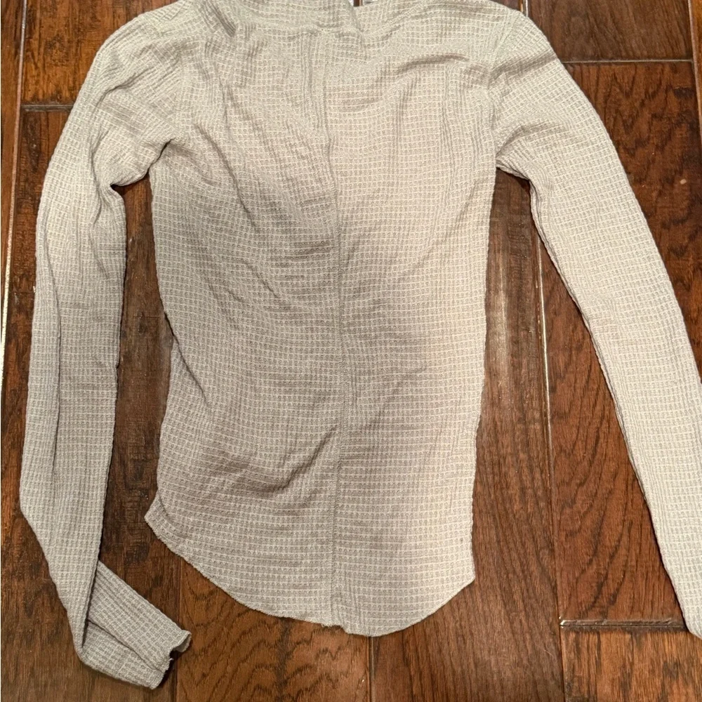 Free People Grey Button Down Shirt - Picture 5 of 5